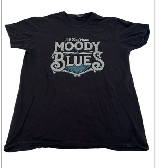 Hanes Moody Blues live in Vegas size large  short sleeve concert tshirt EUC - Picture 1 of 10